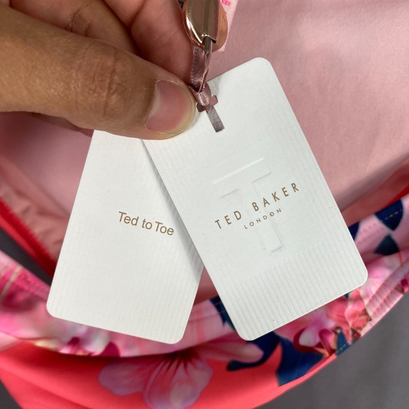 TED BAKER LONDON Orchid Wonderland Side Tie Bikini BOTTOM ONLY in Straw … - Picture 13 of 14